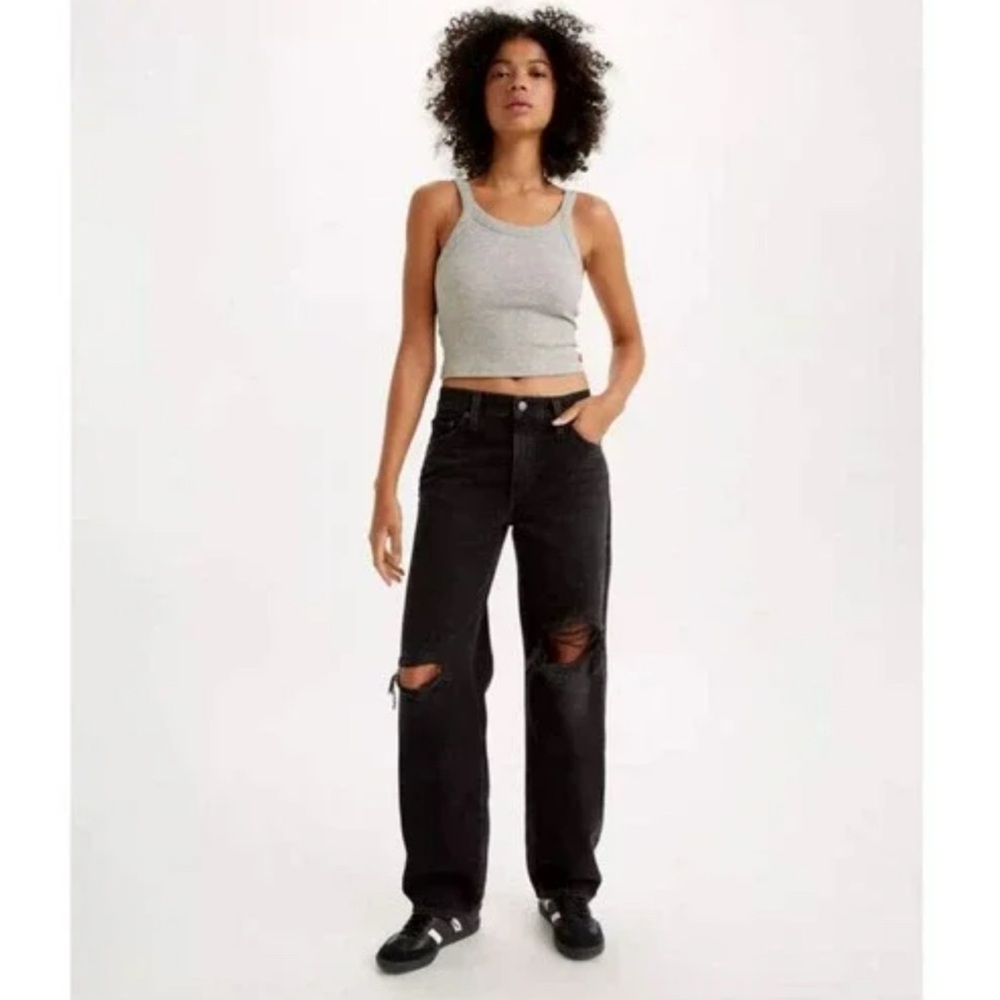 Levi’s Baggy Dad Distressed